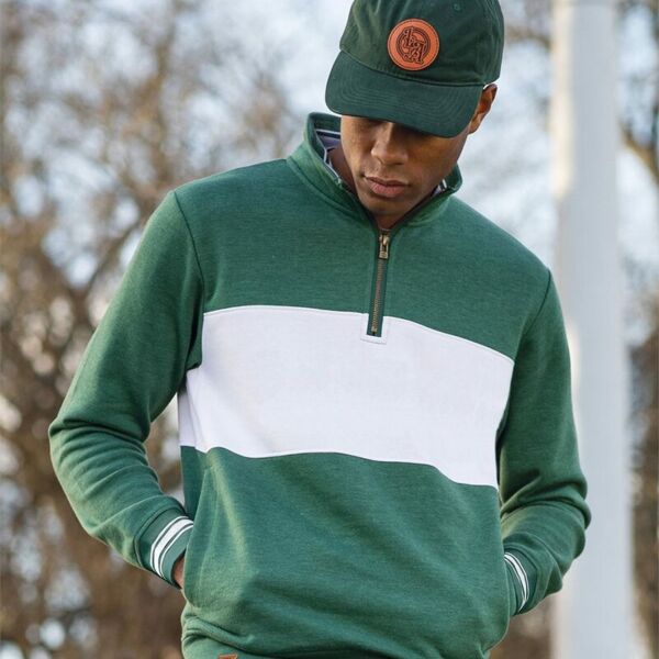 All-American Fleece Colorblocked Quarter-Zip Sweatshirt Thumbnail
