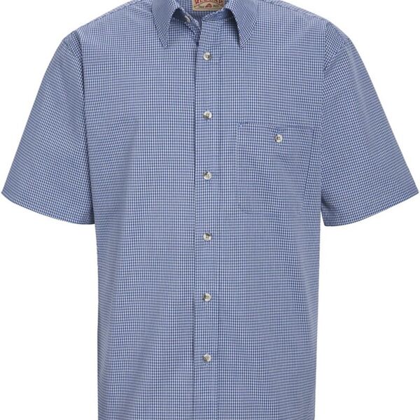 Mini-Plaid Uniform Short Sleeve Shirt Thumbnail