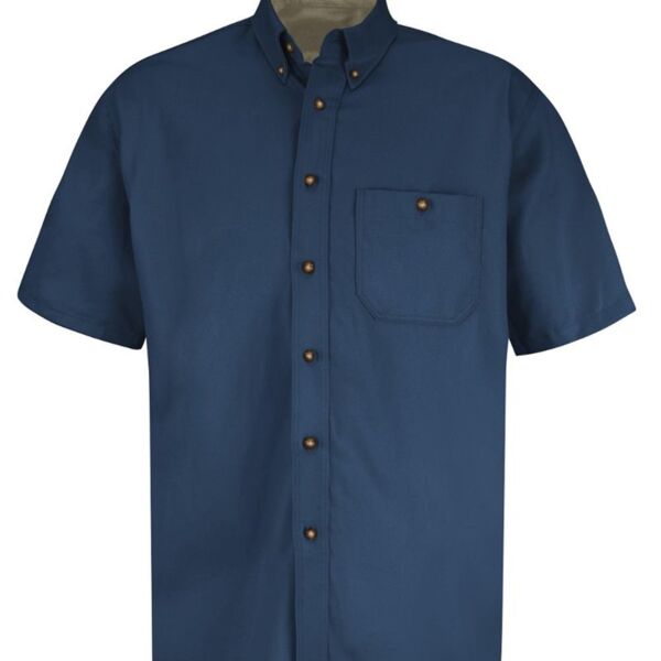 Short Sleeve 100% Cotton Dress Shirt Thumbnail
