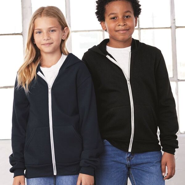 Youth Sponge Fleece Full-Zip Hoodie Thumbnail