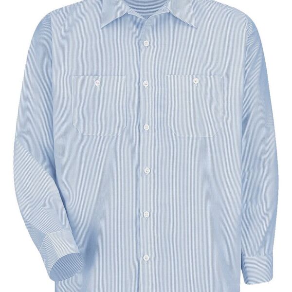 Industrial Stripe Work Shirt - Tall Sizes Thumbnail